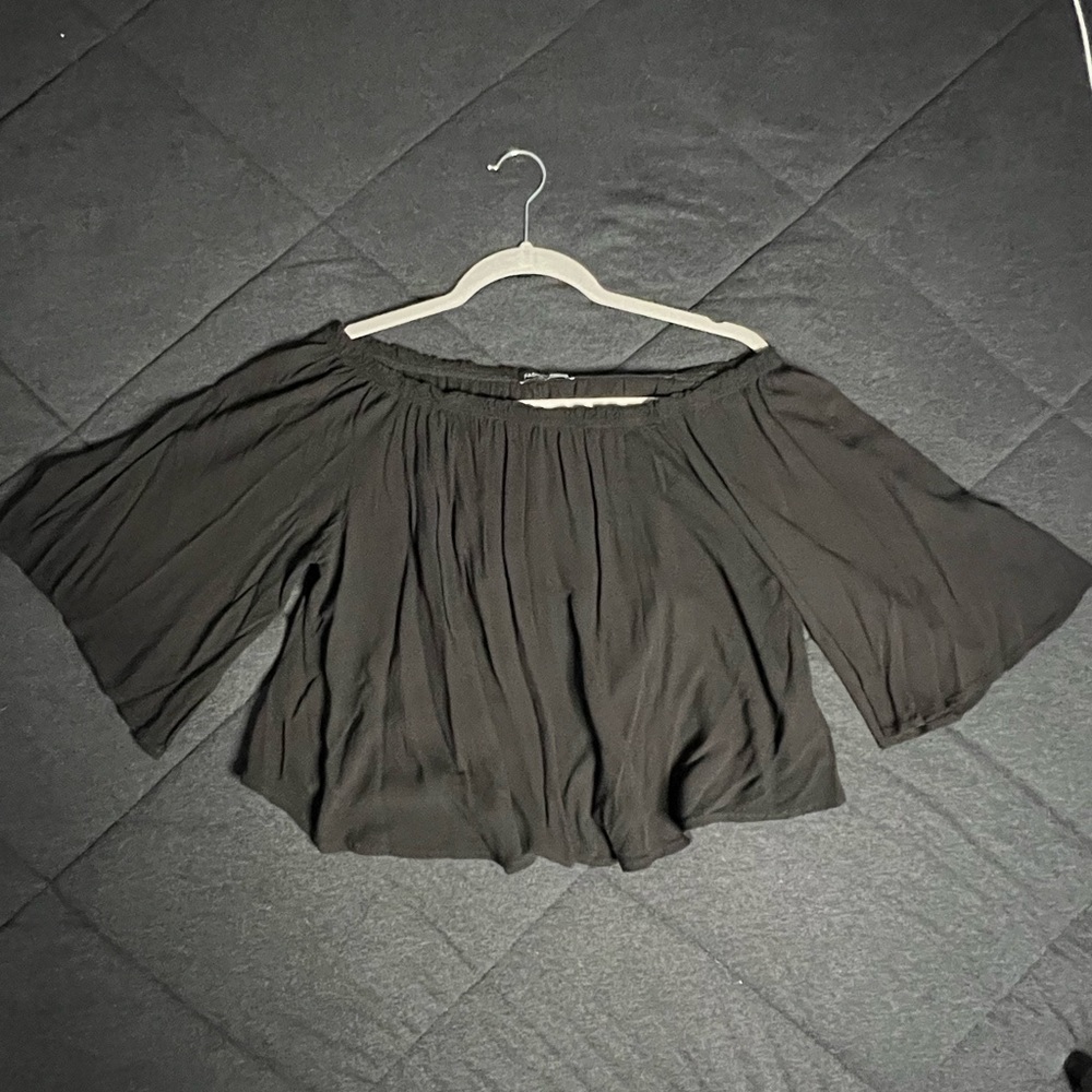 Off the Shoulder Crop Top from Fashion Nova